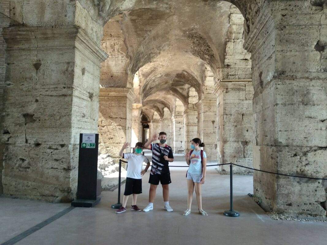 visitar el Coliseo Romano con niños